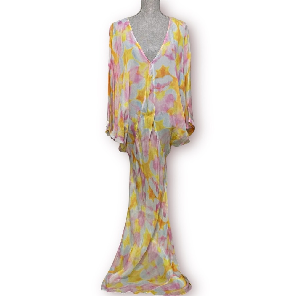NEW Jen’s Pirate Booty Kingdom Kaftan Glamorous Batwing Swim Cover-Up Maxi Dress - Picture 4 of 14
